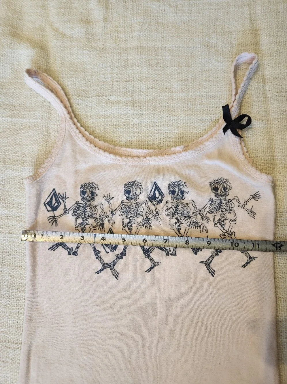 Vintage Volcom Light Pink Graphic Logo Cami - Picture 8 of 8